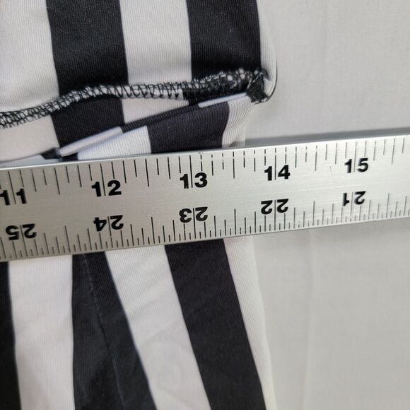 Pretty Little Thing Black & White Striped One Piece Sexy Bikini Swimsuit Size 10 - Picture 10 of 10